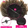 Chignons Afro Kinky Kıvırcık Ponytail Sentetik Drawstring Chignon Bun Saç parçası Kadınlar İçin Kapanma Klip Saç Puf Uzantısı Altın Güzellik 230504