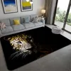 Teppiche Mode Leopardenmuster Teppich auf dem Boden 3D Tier gedruckt großes Wohnzimmer weicher Schwamm Badezimmermatte absorbieren rutschfeste Teppiche