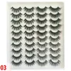 Natural Thick Synthetic Fiber False Eyelashes 20 Pairs Mixed Extensions Fox Eyelash Hand Grafting Beauty Tools Makeup Accessories LT0079a