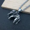 Pendant Necklaces Trendy African Elephant Fashion Charm Men's Hip Hop Punk Jewelry Animal Accessories Without Chain