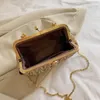 Sacs de soirée haut de gamme poignée en métal sac à main tendance plissé broderie femmes sac à bandoulière perle chaîne Clip bandoulière sacs à main dame