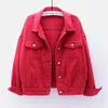 Women's Jackets Classic Denim Jacket Women Jeans Jean Boyfriend Jackets for Women Oversize Loose Coat Veste Femme Purple White Yellow Mujer 230505