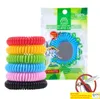 Anti -muggento afstotende armband Bug Pest Repel Band Insect Mozzie Keep insecten weg voor volwassen kinderen Mix kleuren DHL -schip