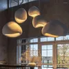 Lampy wisiork Nordic minimalistyczny Wabi Sabi LED LED LED żyrandol żywy jadalnia bar domowy wystrój lampy sypialnia wisząca oprawa oświetleniowa