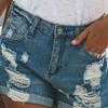 Kvinnors shorts Kvinnors sommarshorts Frayed Casual Ripped Short Hem Jeans Fashion Denim Pants Sexiga ärmstoppar för kvinnor Z0505