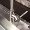 Mutfak muslukları 304 Paslanmaz çelik kurşunsuz dönen musluk ve soğuk su