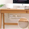 Hooks Rails Under Desk Cable Management Tray Home Living Room Storage Rack Wire Cord Power Strip Adapter Organiser Hylla för kontor Kitch