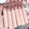 Pink Bubble Lip Glaze Mini Matte Velvet Lipstick Mirror Long Lasting Non facile da sbiadire Cherry Blossom Kite Lip Gloss Makeup
