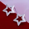 Stud Earrings High Qualtiy 925 Sterling Silver Five-Pointed Star Small For Women Wedding Engagement Fashion Jewelry Gift