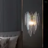 Настенная лампа современное искусство разноцветное стеклянное проходы роскошный диван
