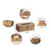 Tissueboxen servetten nieuwe rattan tissue box home decoratie handgemaakte bureaublad tissue rattan tissue box voor Bartrroomhomehotel en kantoor Z0505