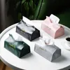 Tissue -dozen servetten PU Lederen papierhouder Waterdichte tissue box bureau decoratief servet doekjes dispenser hand handdoektas auto auto draagbaar papier case z0505