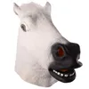 Maschere da festa maschera per cavalli Halloween Horse Head Mask Lattice Creepy Animal Costume Theater Scherte Crazy Party Halloween Decor 230504