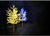 LED Artificial Cherry Blossom Tree Light Christmas Light 1248pcs LED -glödlampor 2m/6.5ft höjd 110/220VAC Raintät utomhus Använd gratis frakt