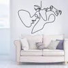 Bakgrundsbilder Par Män och kvinnor ränder Abstract Vinyl Wall Stickers Lovers Minimalist Modern Style Home Bedroom Art Deco Stickers Gifts 14 230505