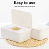 Weefselboxen servetten babyweefselbox met dekselpapier dispenser container servet opslagcase niet -slip tissues houder zwarte z0505