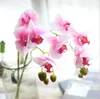Flores decorativas grinaldas de casamento orquídea artificial decoração de escritório em casa diy seda falsa artificial11