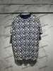 Xinxinbuy Men Designer Tee T Shirt 23SS Gradient Tieb Letter