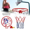 Other Sporting Goods 32cm Hanging Basketball Wall Mounted Goal Hoop Rim With Net Screw For Outdoors Indoor Sports Basketball Wall Hanging Basket 230505