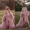 Casual Dresses Maternity Robe Long Tulle Bathrobe P O Shoot Birthday Sexy Bridal Fluffy Party Sleepwear Custom Made Gown 230505