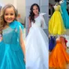 Vestido de concurso pré-adolescente brilho 2023 Bow ab Stones Crystal Ballgown Little Kid Aniversário Vestido de festa infantil infantil adolescentes