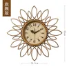 Wall Clocks Large Clock Modern Design Reloj De Pared Fashion Art American Creative Mute Luxury Metal 3d Gold Home Decor Watch