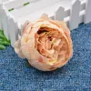 1 pièces têtes de pivoine en soie européenne de haute qualité automne vif fausse feuille fleurs artificielles pour mariage maison fête De