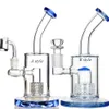 Recycler Bong Dab Rigs narghilè Spessi tripli Bong in vetro a due funzioni Tubi per fumo Chicha Oil Bong Shisha