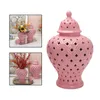 Bottiglie di stoccaggio tradizionale vaso di zenzero ceramico vano artigianato gust out disposto floreale per camera da letto decorazione per la casa