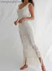 Women's Swimwear Long White Crochet Tunic Sexy Straped Hollow Out Fringed Maxi Dress Summer Clothes Women Beach Wear Swim Suit Cover Up A1190 T230505