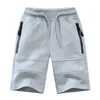 Shorts Kids Boys Shorts Summer Zipper Pocket Design Barn Casual Sticked Short Pants For Teen Boy 314 år Kläder 230504