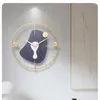 Wandklokken Noordse minimalistische klok rond 15 mm metal Fashion Creative Home Decoration Single Side Orologi da Parete a