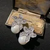 Catene 2023 Collana da donna con gemme di perle Tahiti Conchiglia di mare profondo Goccia d'acqua Nappa con zirconi