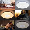 Luzes de teto Luz LED 60W Smart Control Remote redond lâmpada wifi rgb montado em bluetooth compatível