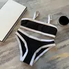 Bikini Fashion Sexy Women's Swimwear Hot Selling Swimsuit Free Shipping Women Letter Print Short Set Thongs Bra Beach Party Push Up Bandage Bathing Suit Swim Wear Cc