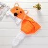 Nyfödd fotografi rekvisita Baby Fox Kläder Kepsar med svansar Spädbarnsbilder Kostymer Virkade outfits Djurfototillbehör