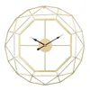 Wall Clocks Clock Modern Battery Operated Watch Silent Art Decor Metal For Kitchen Loft Dining Room Decoration Ornament