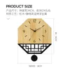 Relógios de parede Creative Pendulum Clock Wood Art Chinese Sala de estar silenciosa Orologio da Parete Rates decoração de casa 60wcs
