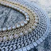 Bracelets de link 14 mm Hip Hop Diamond Iced Out Penn Jewelry for Men Cuban Bracelet