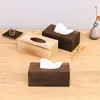 Tissue-Boxen Servietten Kreative Haushalts-Holz-Tissue-Box Pumpbox Servietten-Box Holz-Nass-Tissue-Halter Dispenser Home Servietten-Organizer Aufbewahrungsboxen Z0505