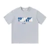 Designer Fashion Clothing Tees Tshirt Marque de mode américaine Trapstar Blanc Bleu Dégradé Serviette Brodé Short à manches courtes Ajustement ample Pur Coton Ensemble pour