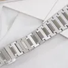 Quartz -horloge van dameshoogte 33 mm zilveren wijzerplaat ingelegd met 12 natuurlijke Jasper Diamonds geïmporteerde originele beweging Batterij Sport Luxe Designer Watch Gift