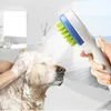 Têtes de toilettage pour animaux de compagnie, pulvérisateur de douche, brosse d'arrosage pour chien, chat, chiot, épurateur de bain, pomme de douche de toilettage pour animaux de compagnie avec tuyau de 2M