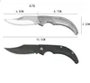 Mini coltello pieghevole da esterno Coltello tascabile retrò Caccia tattico Coltelli multiuso multiuso Coltello multifunzione da sopravvivenza per salvataggio in campeggio