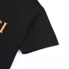Designer TShirts New GU High Quality Print Big Logo Logo Logo Print Kort ärm T-shirt kattmönsterbokstäver