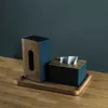 Tissueboxen servetten eenvoudige woonkamer tissue box verwijderbare woonkamer creatieve thee restaurant salontafel opbergdoos tissue case z0505