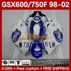 スズキカタナGSX600F GSXF750 GSXF-750 GSXF 600 750 CC 169NO.43 GSX750F 600CC 750CC 98 99 00 01 02 BLOUD LUCKY GSXF600 GSXF-600 1998 1999 2000 2001