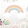 Wallpapers Cartoon Pastel Rainbow Clouds Custom Name Wall Decal Girl Nursery Removable Vinyl Wall Sticker Kids Bedroom Home Decor Gifts 230505