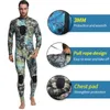 Wetsuits Drysuits Men's Camuflagem 3mm Neoprene Mergulho Back Zip Mangas Compridas Plus Size Caça Submarina Wetsuit Masculino para Surf J230505