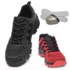 Säkerhetsskor Autumn Safety Shoes Steel Toe Men mode Anti-Smashing Men's Work Shoes Black Betvit Bekväma sportskor Seguridad 230505